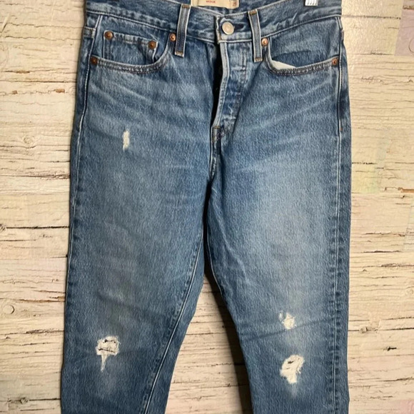 Levi’s wedgie size 25 blue denim high rise jeans - Picture 3 of 8